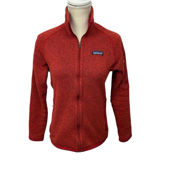 Patagonia Better Sweater Fleece Jacket 25542 Womens Size Small Wine Dark Red EUC - Picture 1 of 8